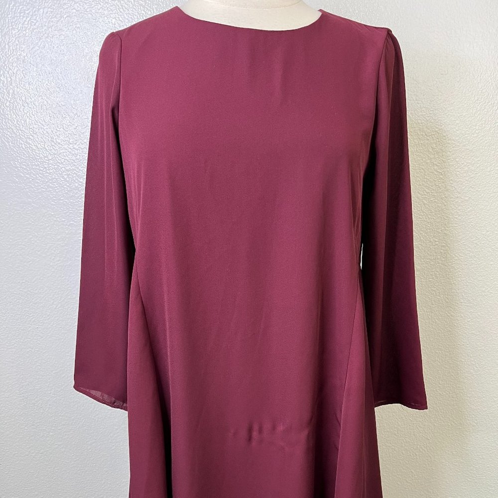 Show Me Your MuMu Frenchie Flow Burgundy Dress Size M
